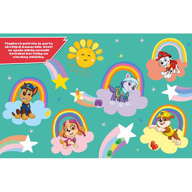 Farebné prsty Paw Patrol