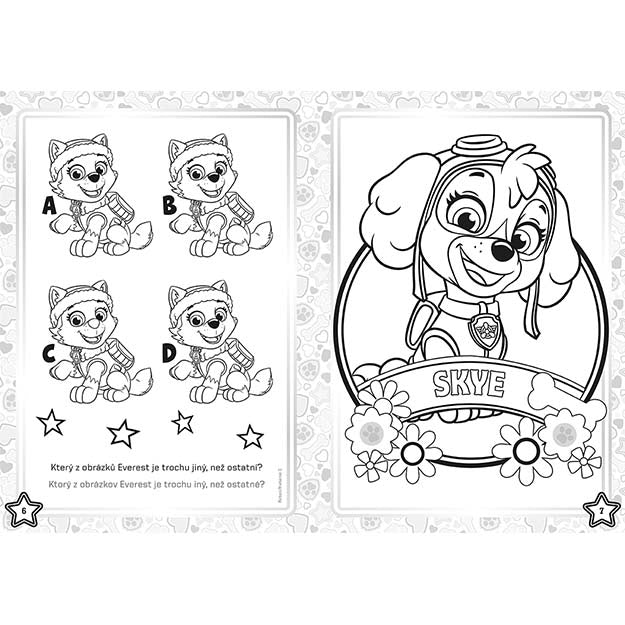 Carte de colorat A4 Paw Patrol