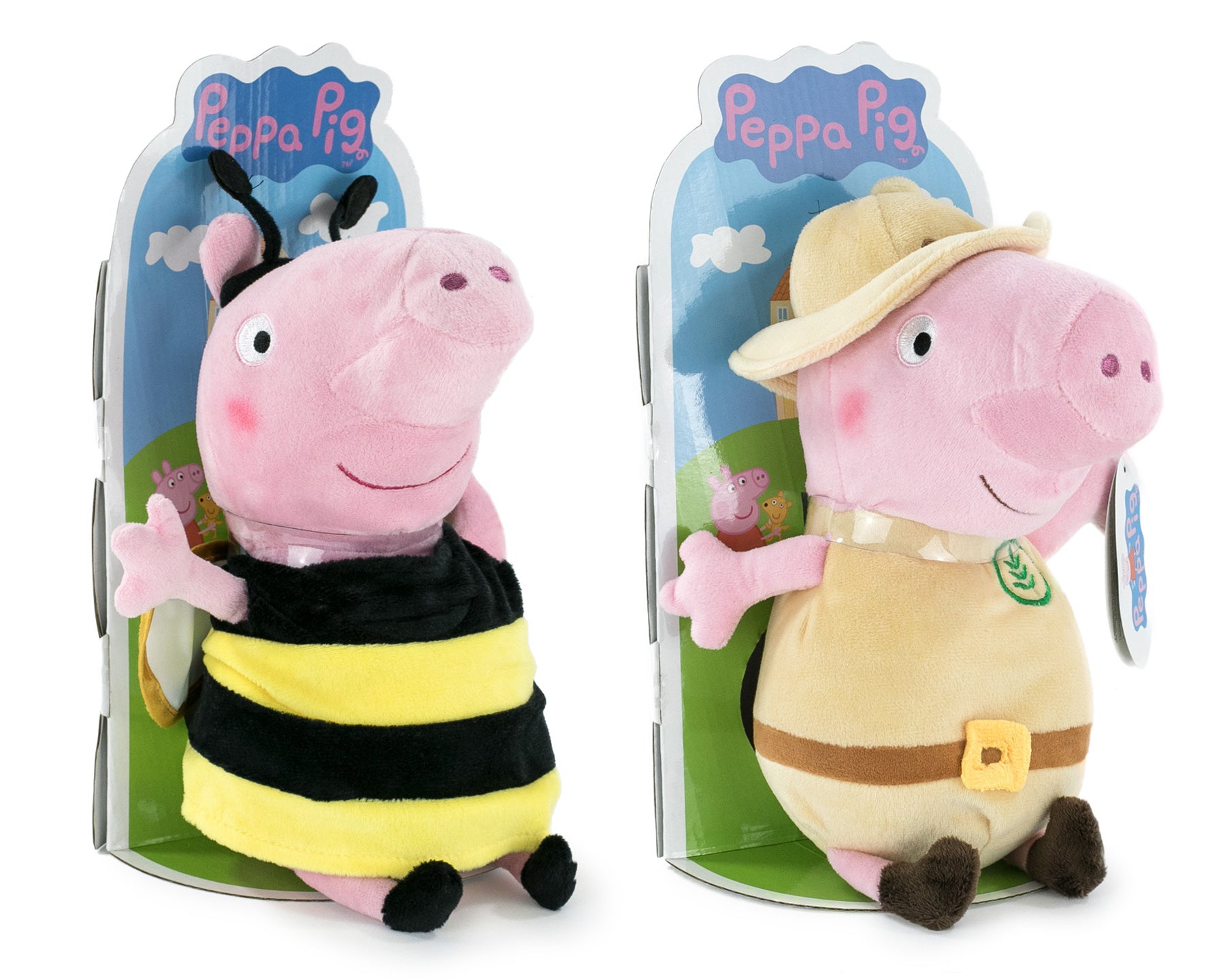Prasátko Peppa Plyšová Peppa v šatech 28 cm