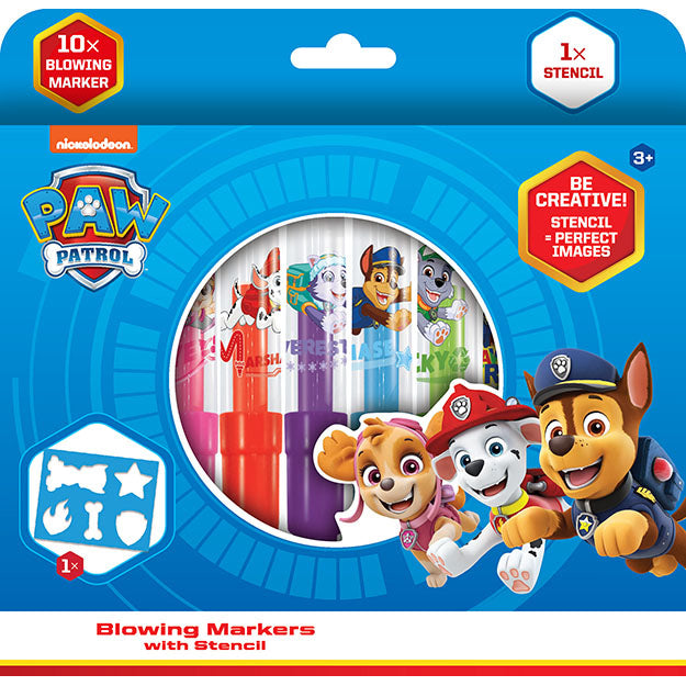Paw Patrol Blow Markers 10+1