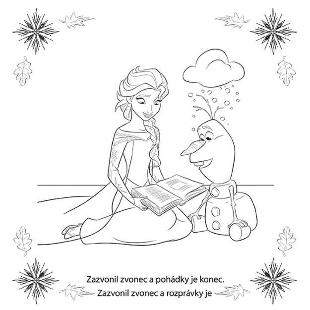 Memory-Spiel in einem Arbeitsbuch „Frozen“.