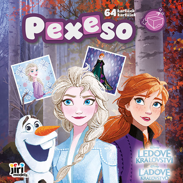 Memory-Spiel in einem Arbeitsbuch „Frozen“.