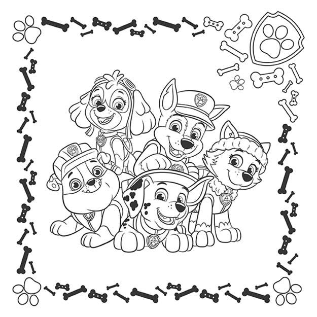 Memory-Spiel in einem Paw Patrol-Arbeitsbuch