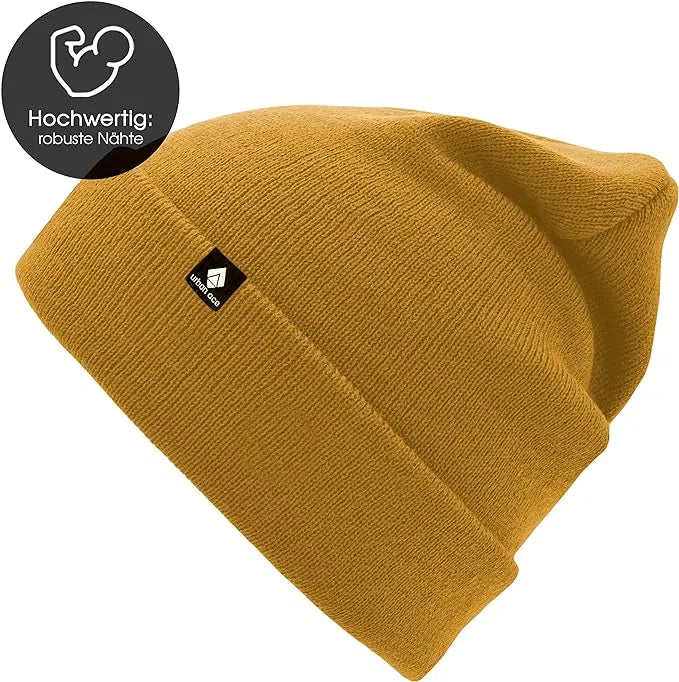 Children's Winter Hat Urban Ace Jr Cotton Cuff Beanies Mustard