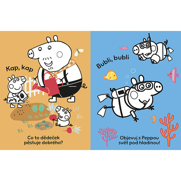 Omaľovánka s tetovaním prasiatka Peppa