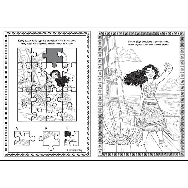 Libro para colorear A4 Vaiana 2