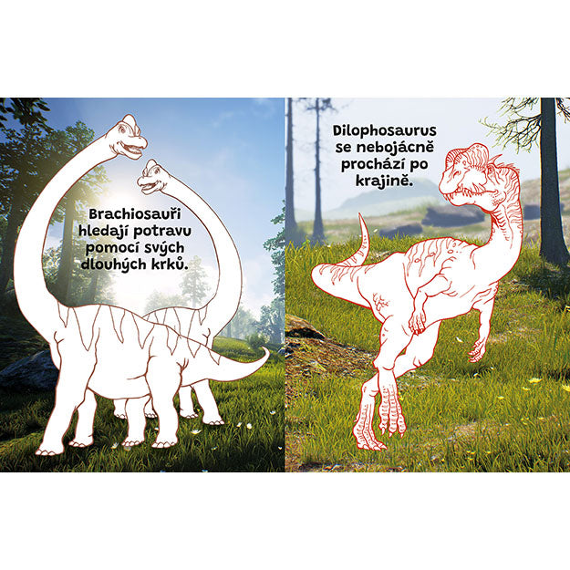 Coloring Book And 100 Tattoos Dinosaurs