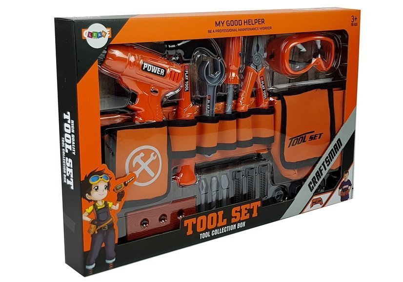 Handyman Set Belt Drill Screwdriver Pliers Hammer