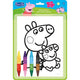 Conjunto para colorir com giz de cera dupla face Peppa Pig