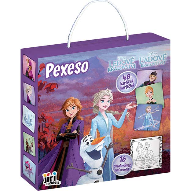 Memory Game In Crab. With Frozen Coloring Book