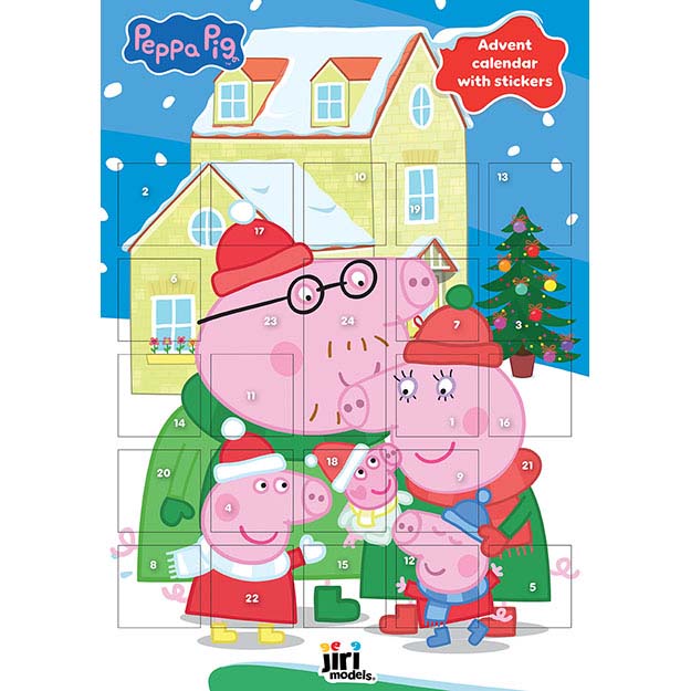 Peppa Pig Advent Calendar With Stickers