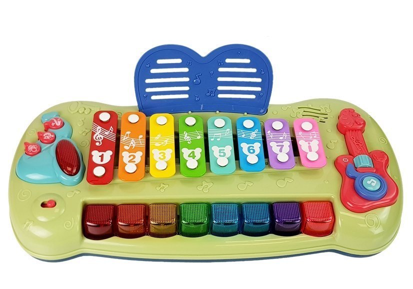 Baby Grand Piano Cymbals Illuminated Keys Music