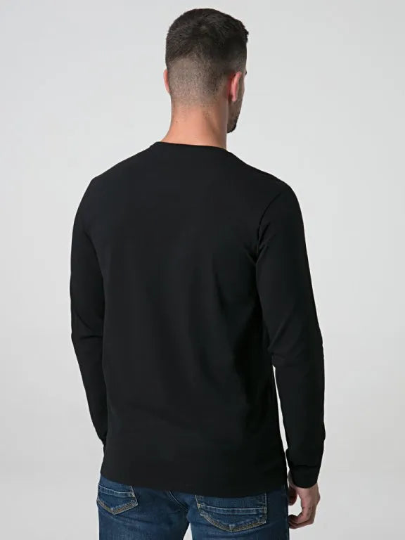 Herren-T-Shirt Loap Alarm Schwarz