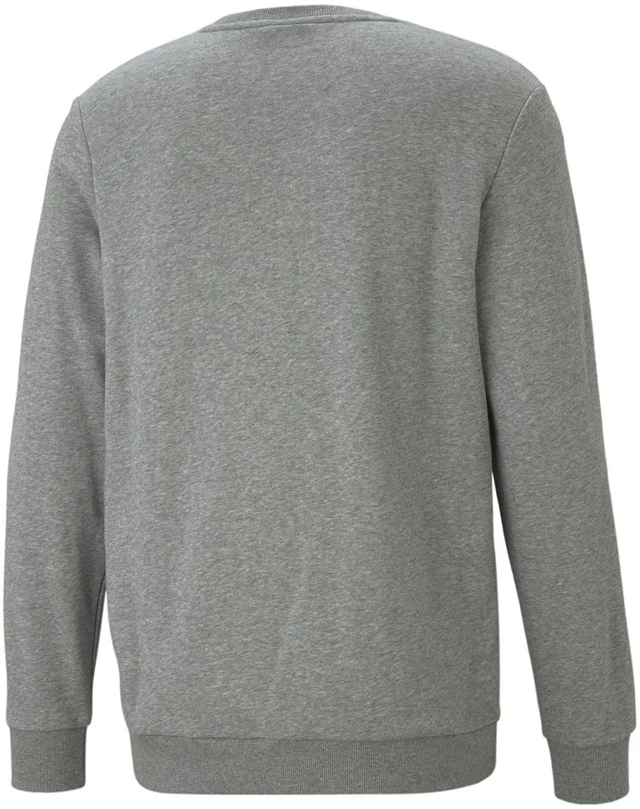 Puma Men Essential Big Logo Crew Sweatshirt Gray Gray