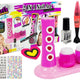 Nail Painting Set Glitter Dispenser Coloured Stickers