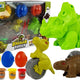 Play Daugh Dinosaurs Eggs Mould 12 Pieces 4 Colours