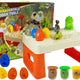 Daisy Play Dough Table Dinosaury Vajíčka Forma Sopka so žiariacou lávou 4 farby