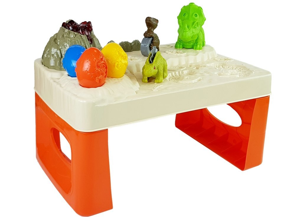 Daisy Play Dough Table Dinosaury Vajíčka Forma Sopka so žiariacou lávou 4 farby