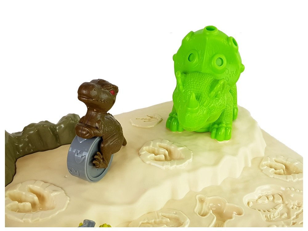 Daisy Play Dough Table Dinosaury Vajíčka Forma Sopka so žiariacou lávou 4 farby