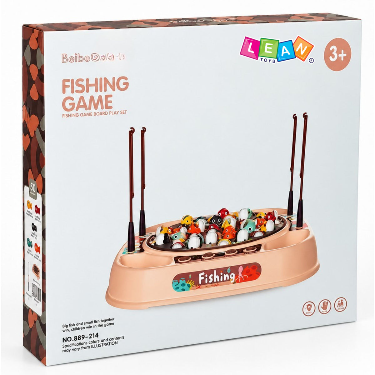Ensemble de capture de poisson, jeu d'arcade rose