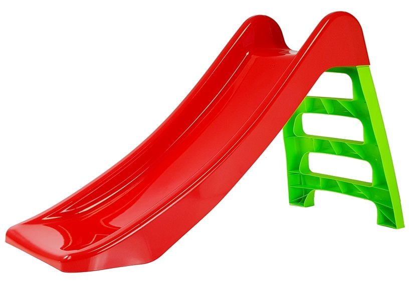 Garden Slide For Children 3-step Ladder Red 116cm 428