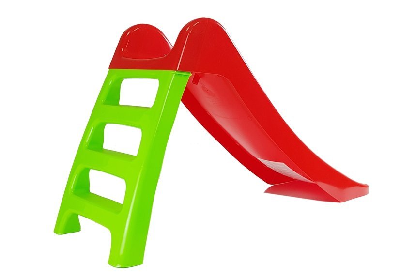 Garden Slide For Children 3-step Ladder Red 116cm 428