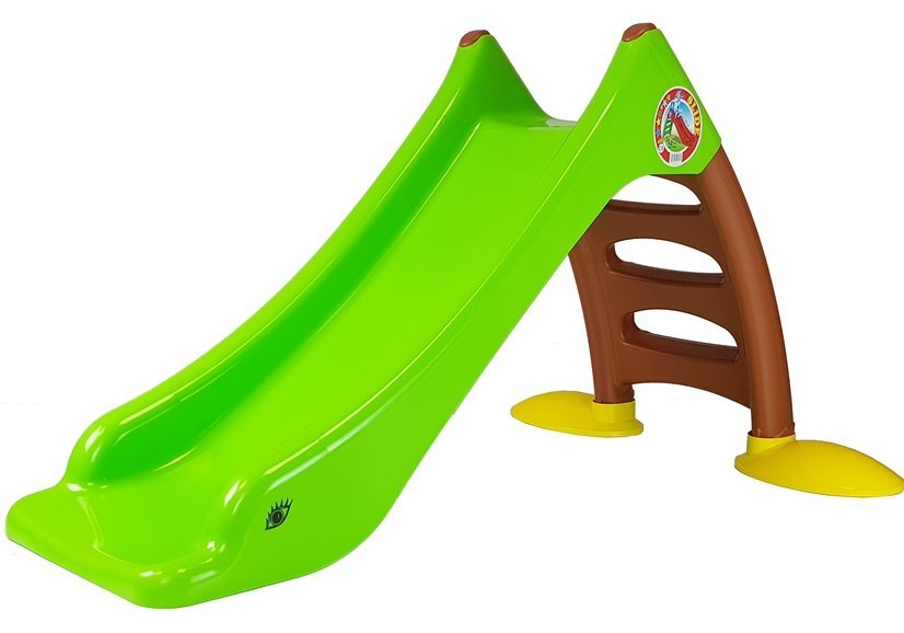 Garden Slide With Ladder For Children 424 Green-brown 130 Cm