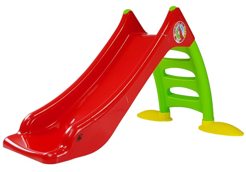 Garden Slide For Children 3-step Ladder Red 130 Cm 424