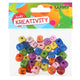 Coirníní Adhmaid Colorful Aibítir 40pcs