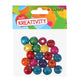 Wooden Colored Beads 20 Pcs