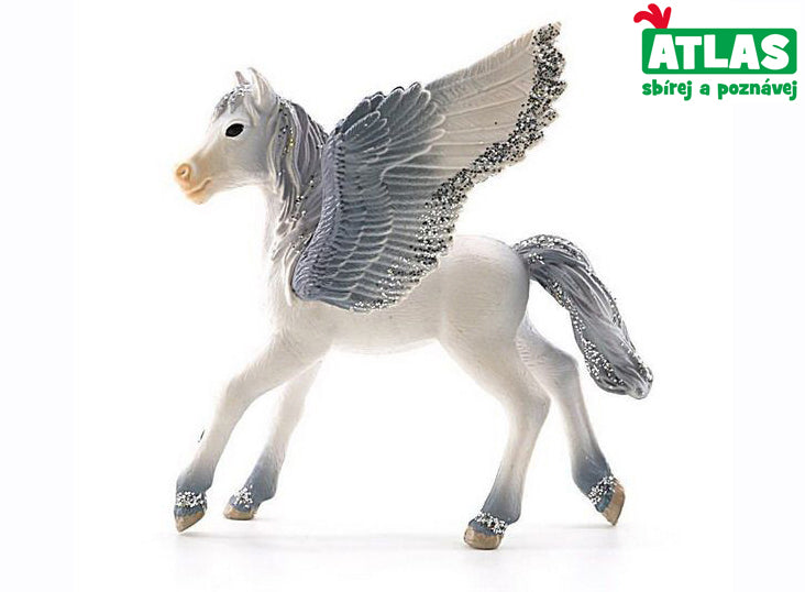 C - Brokatowa figurka Pegaza 9 cm