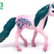 A - Figurine Unicorn Pink With Glitter 10.5 Cm