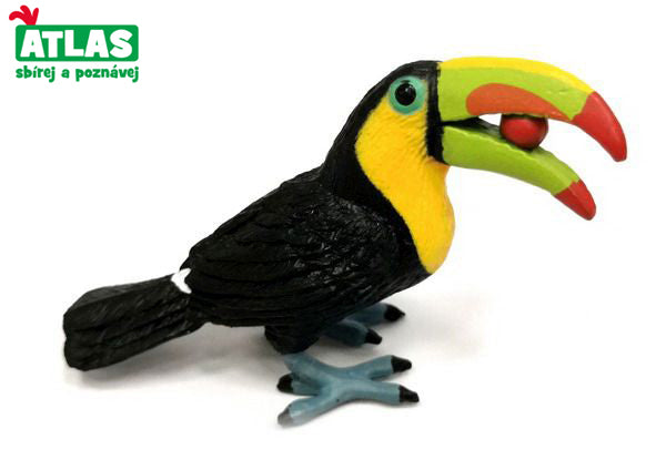 A - Óriás tukán figura gyümölccsel 7,5 cm