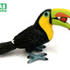 A - Óriás tukán figura gyümölccsel 7,5 cm