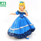 C - Figurka princezny v modrých šatech 9 cm