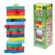 Wooden Tower Colored 54 Pieces 6.3x6.3x20 Cm Czech Packaging