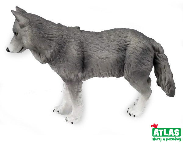 A - Figur Grå Ulv 10 Cm