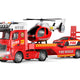 Brandbil Och Helikopter Med Effekter Set 55 Cm