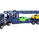 Auto Tractor Metal Cu Masini Pe Volan Set 42 Cm