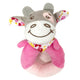 Rattle Plush Ring Cow 13cm