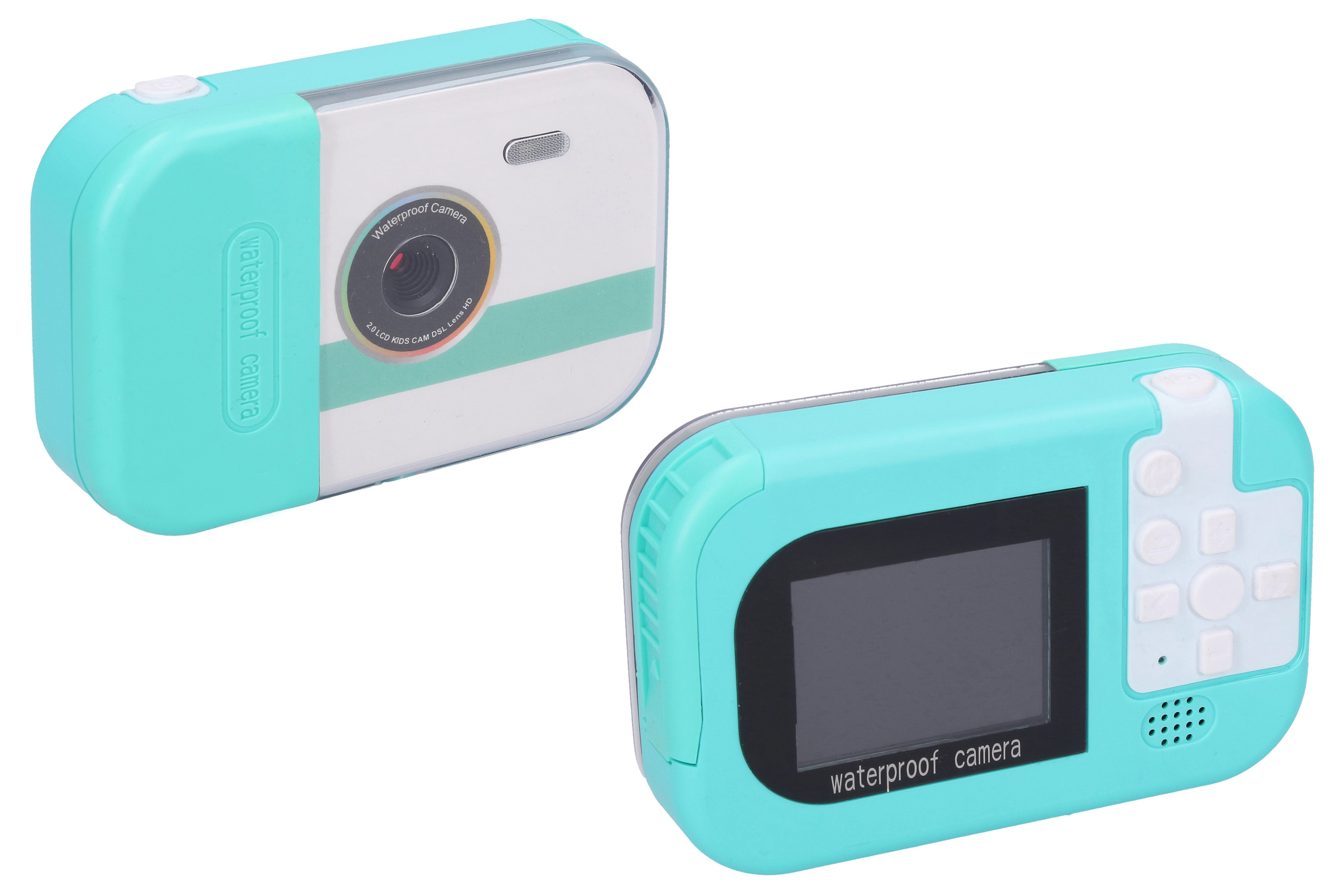 Detský digitálny fotoaparát Waterproof Blue - 12mpx Photo Full Hd Video