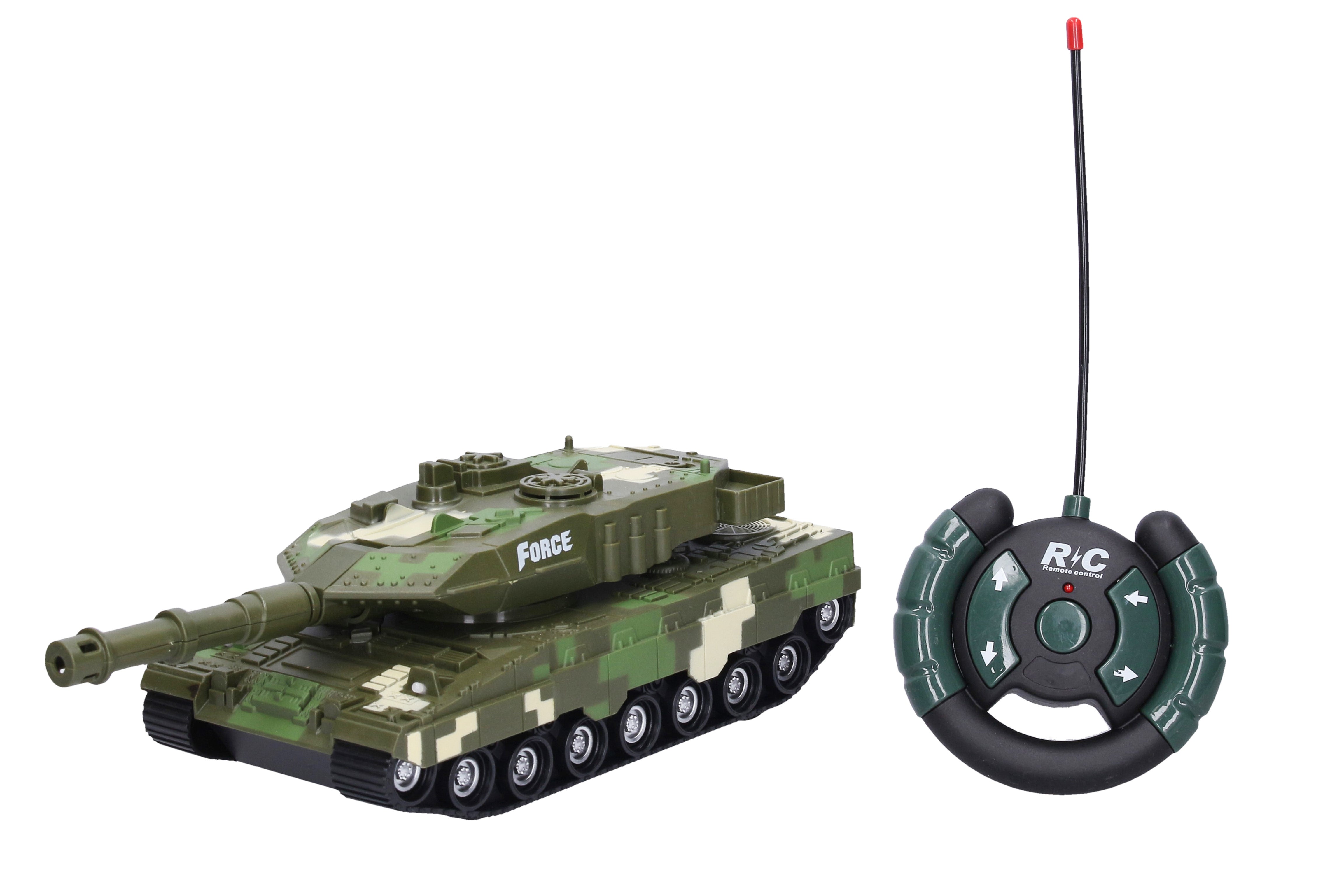 Tanque Rc de controle remoto com efeitos 28 cm