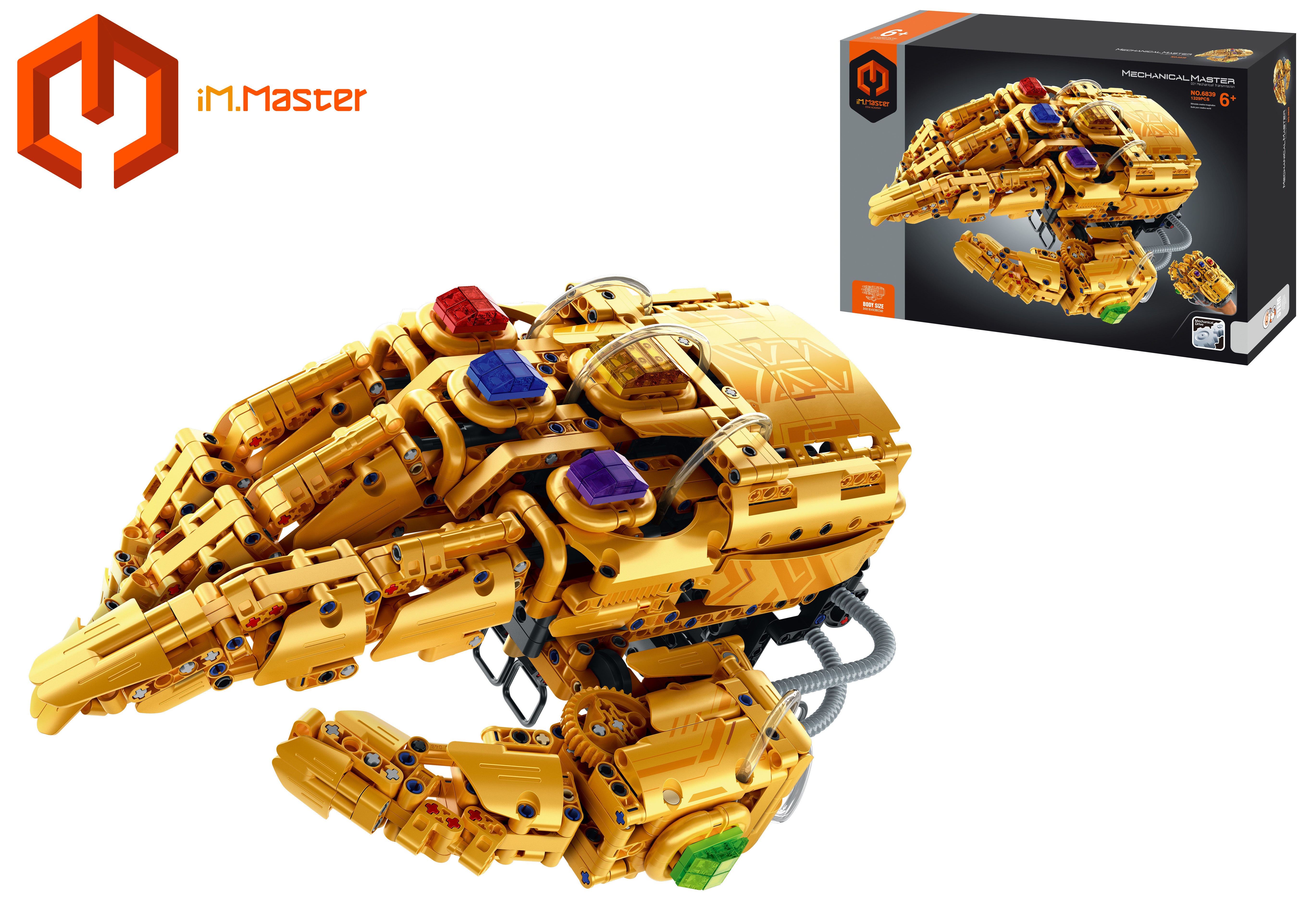 Stavebnica Im.master Hydraulický žeriav žltý 4x18,4x39 cm