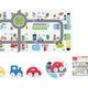 Blocs souples avec une voiture de ville 8pcs