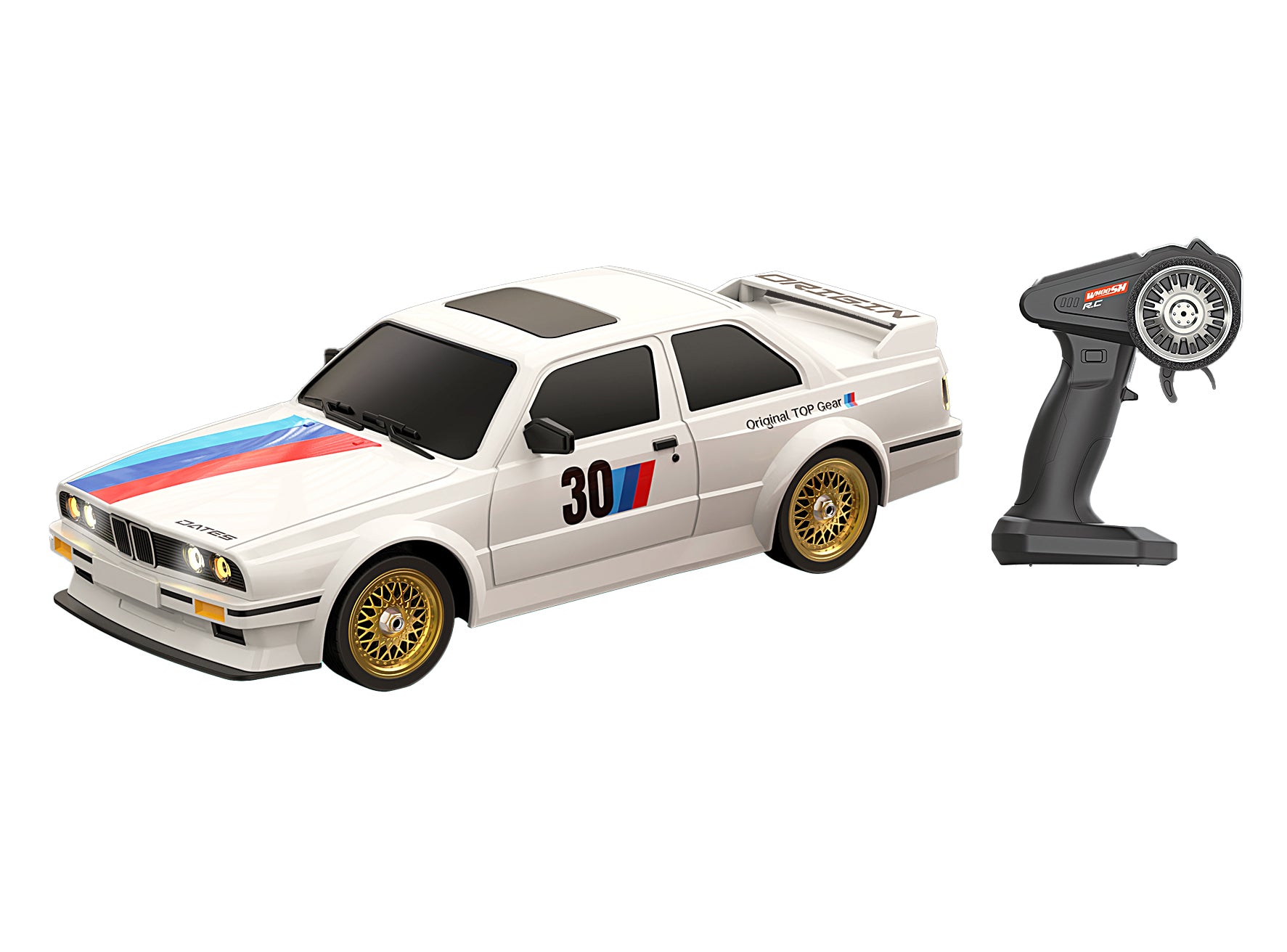 Carro de controle remoto retrô Drift Rc 27,5 cm