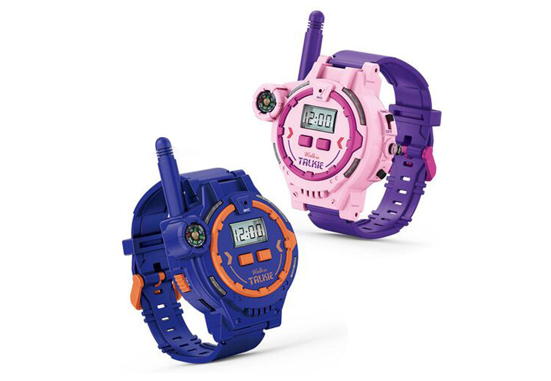 Óra és walkie-talkie szett, lila 2 db