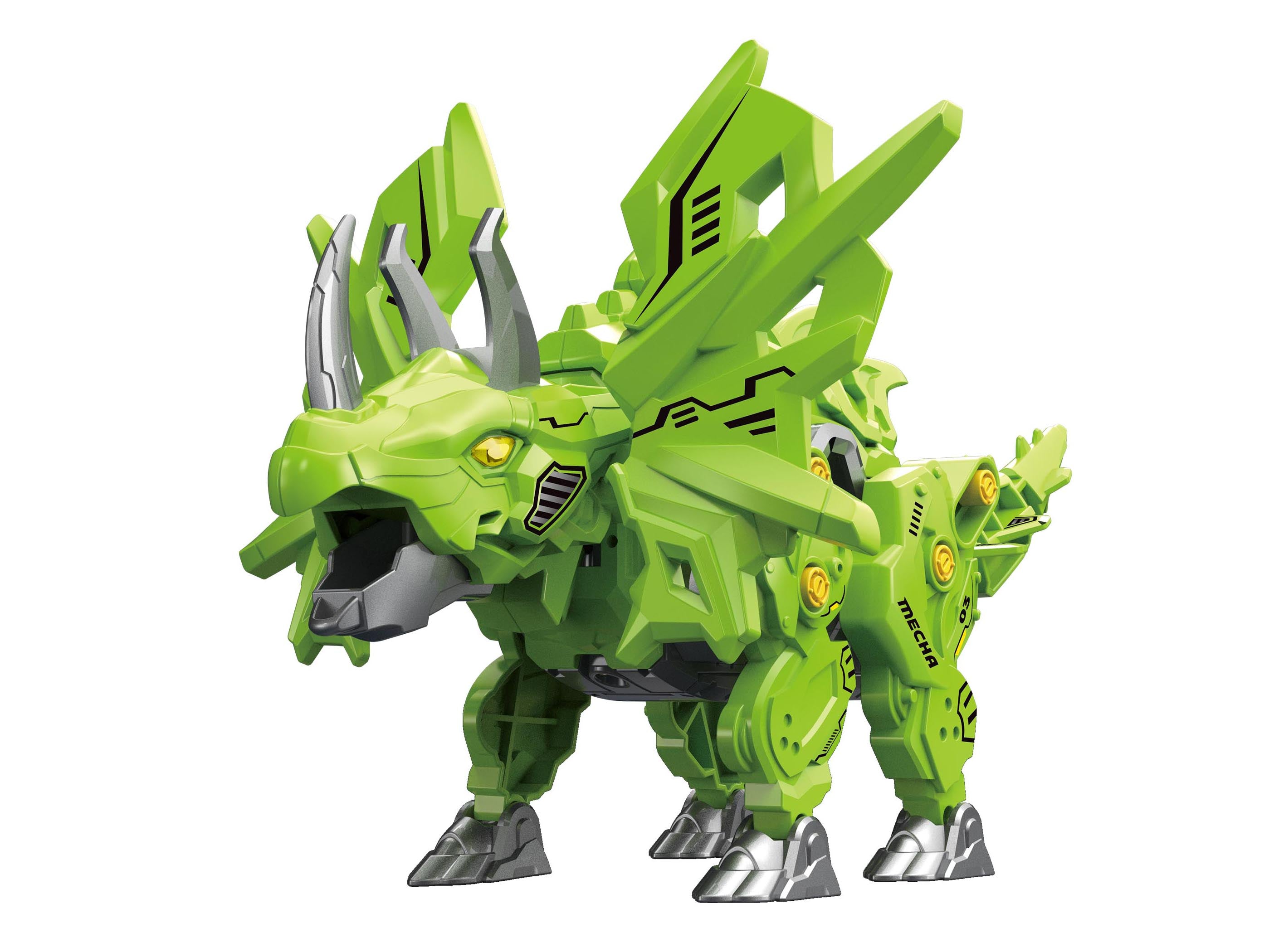 Rc Dino Robot Mecha Triceratops Set 23,7 Cm