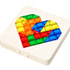 Tangram puslespil hjerte 12 cm