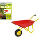 Metal Wheelbarrow - Red 82x42x35 Cm - Czech Packaging