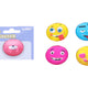 Glass Magnet Round Face 4 Cm Mix